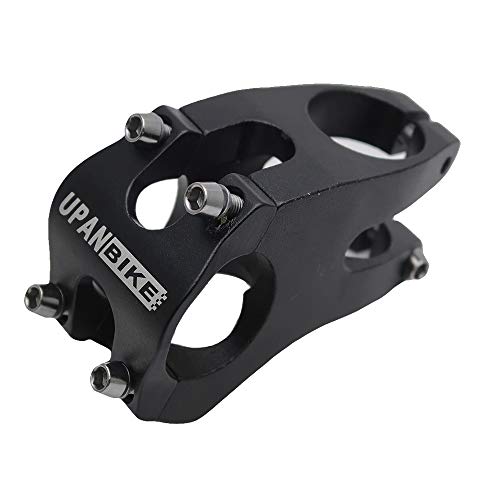 UPANBIKE 31.8mm Bike Stem Aluminum Alloy 50mm Length Bicycle Handlebar stem for Mountain Bike Road Bike Fixed Gear Bike(Black)