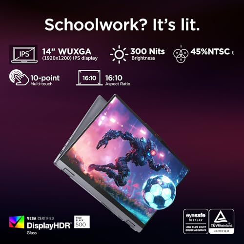 Image of Lenovo IdeaPad 5 2-in-1 AMD Ryzen AI 5 340 (16GB RAM /512GB SSD /14 (35.5cm) /WUXGA IPS /Windows 11 /Copilot+PC /Microsoft 365 Basic + Office 2024 /Digital Pen 2 /Grey /1.6Kg), 83KT0052IN Convertible Laptop