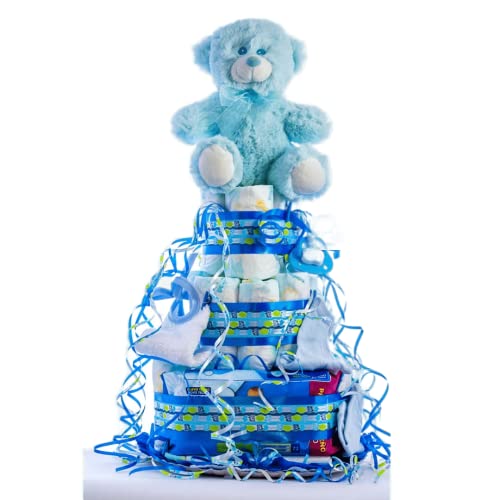 Flores AVRIL-Tarta pañales niño -...