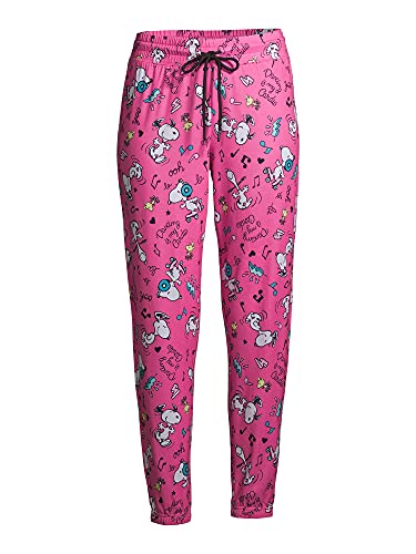Women's Peanuts Snoopy Dancing is My Cardio Jogger Capri Pajama Lounge Pants4