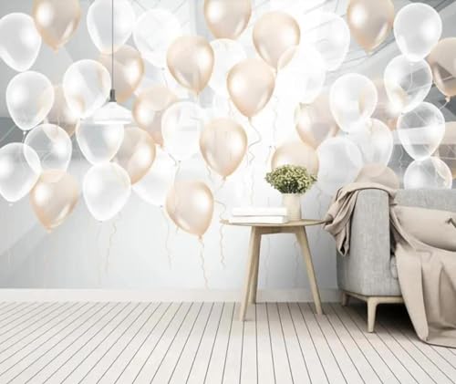 Papier peint ballon 3D ILIYA pour créer un mur de fond poétique dans le salon