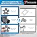 10 in 1 Faucet Aerator Removal Tool Aerator Key Compatible with Insert Thread External Thread Aerator Faucet Filter Kitchen Sink Aerators Replacement Tool Includes M16.5 M18.5 M21.5 M22 M24 M28