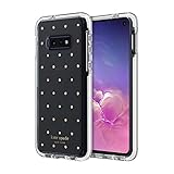 Kate Spade New York KSSA-053-PDGPC Defensive Hardshell Case (1-PC Comold for Samsung Galaxy S10e - Pin Dot Gems/Pearls/Clear, Multicolor