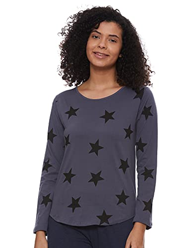 Image of A.T.U.N. (ALL THINGS UBER NICE) Womens Printed Cotton Long Sleeve Regular T-Shirt (Pack of 3)