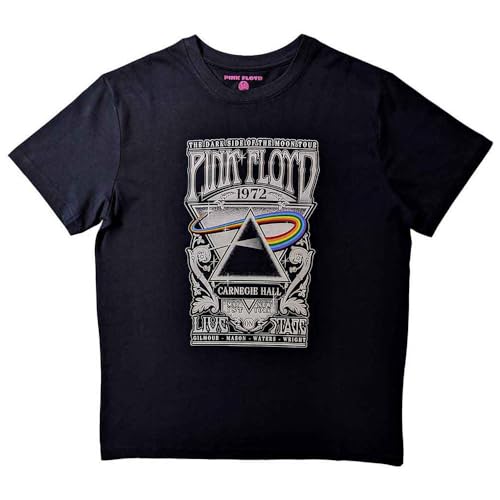 Pink Floyd Carnegie Hall Poster T Shirt XL Black