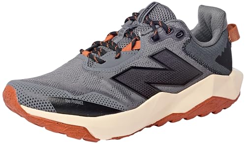 New Balance Men's Dynasoft Nitrel V6 Trail Running Shoe, Castlerock/Black/Sienna, 9 UK