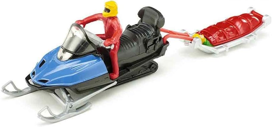 1684 Blister 1684Snow Mobile with Rescue Sledge, Multicoloured