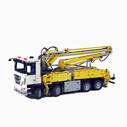 4120 PCS Baustein Raupen Actros Betonpumpenfahrzeug, MOC-29716 Technic Super-Racing RC Car Kit, Modell Bausteine…