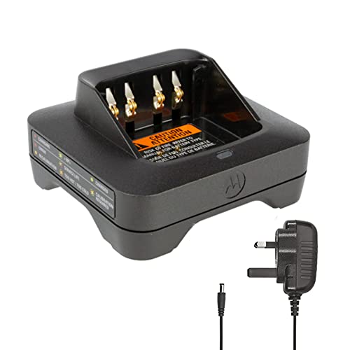 Genuine Motorola DP4000/e DP4400E DP4600E DP4800E DP3000e / R7 Series IMPRES PMPN4572 Single UK Charger, Black