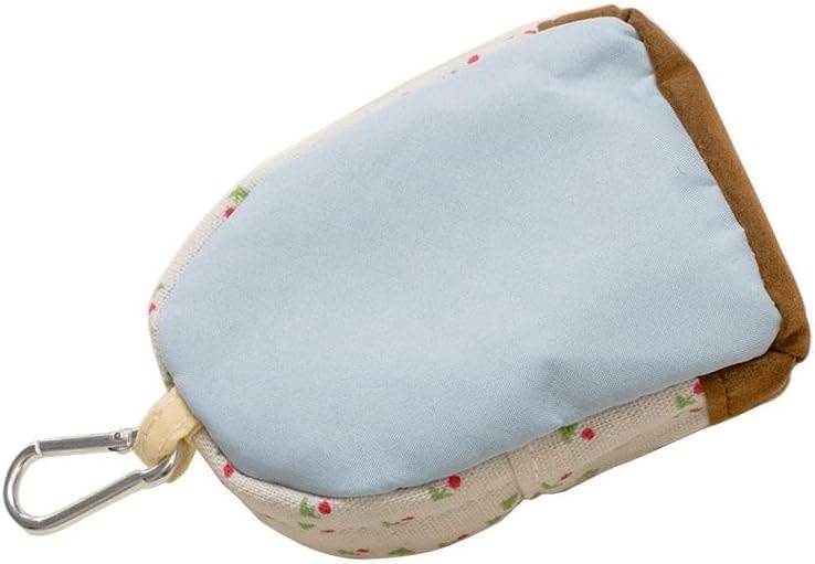 Mini Backpack Coin Purse, Canvas Key Chain Wallet, Floral Design Zipper Pouch, Coin Purses and Pouches (Blue) - Image 7