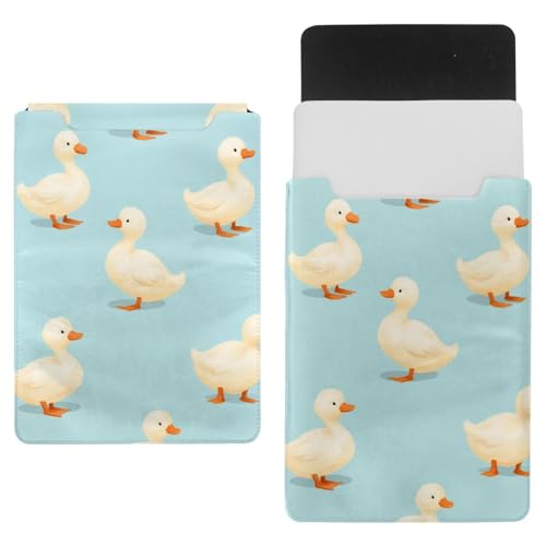 Funda para portátil ligera de 35 x 25,9 cm azul pato blanco compatible con maletas