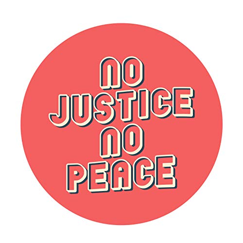 No Justice No Peace 1.25�C���` �s���o�b�N�{�^��