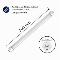 Marvix T5 LED-Leuchtstoffröhre, 300 mm, 12 V, 24 V, SMD, energiesparend, Ersatzlampe für Leuchtstofflampe, Warmweiß, 3000 K, für Wohnmobil, Wohnwagen, Boot – Ansicht 2