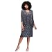 Alex Evenings Women's Tea Length Dress and Jacket (Petite and Regular Sizes), Blue Smoke 12P