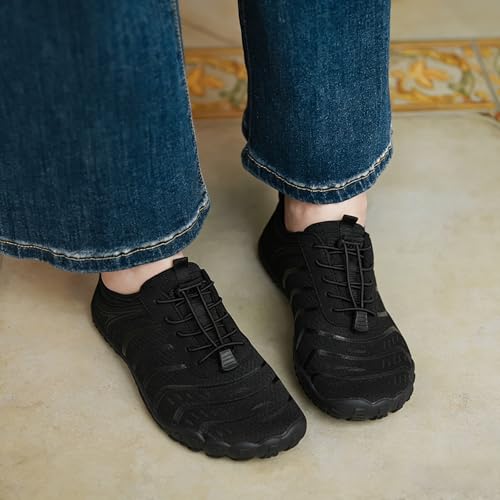 Image of EWUHA Barefoot Shoes Womens Mens Footwear for Walking Hiking with Wide Toe Box,Healthy & Non-Slip,Breathable Barefoot Vitality Water Shoes for Beach Pool Swim Outdoor (Unisex)