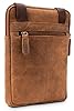 LEABAGS Sac bandoulière en cuir pour hommes et femmes | Sac messager avec bandoulière | Sac à bandoulière | Sac de travail | Sac de transport | Sac à main | Cuir véritable | Fox #2