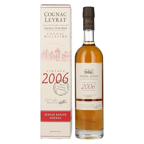 Cognac Leyrat Single Estate Cognac Vintage 2006 41,8% Vol. 0,5L In Giftbox