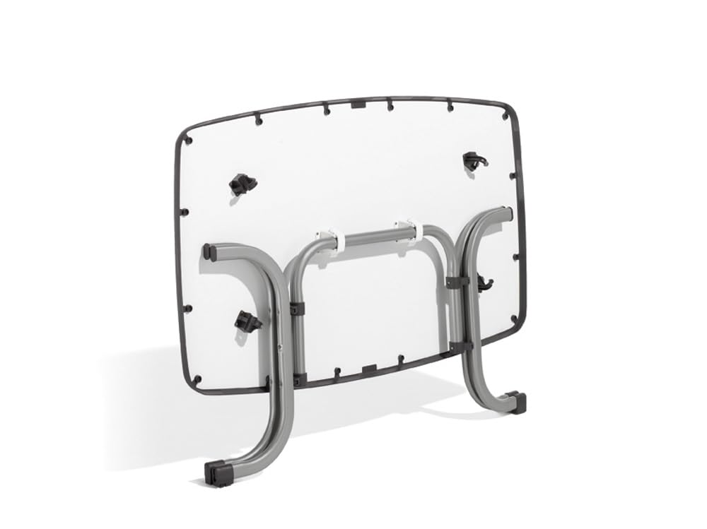 Sieger 153/W - Mesa de Comedor para Exterior (Acero), Color Blanco, 150 x 90 cm