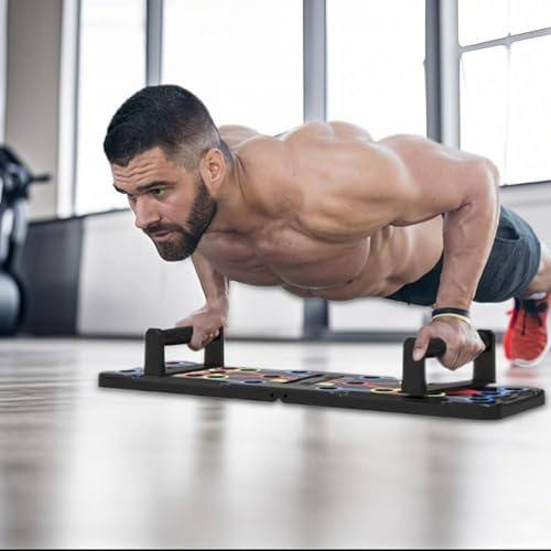 Planche de gainage pliable et compacte avec poignées amovibles