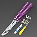 Nabalis Morse Bushing Systerm Butterfly Knife Balisong Trainer, 6061 Aluminum Integral Channel Handle Zen Pins with non-slip lines, Unsharpened, for Practicing Flipping, Blunt Practice, No Edge Tool