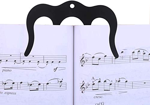 Hidear Music Book Clip Page Holder 3Pcs Pack Metal Sheet Music Holders For Sheet Music Stands Pianos Book Reading (Silver) #TOP4