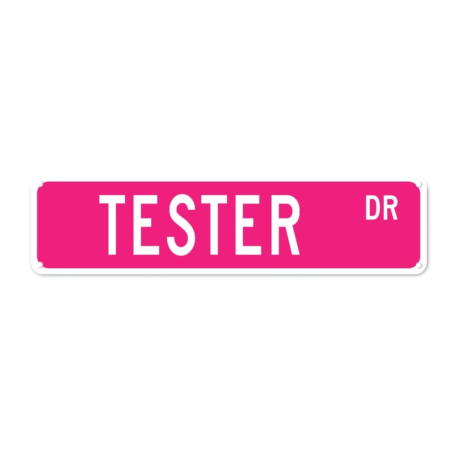 Tester DR Retro Tin Signs Aluminum Metal Sign Gift for Home Kitchen Restaurants Garden Wall Barn Door Hanging Decor 4x16 Inch