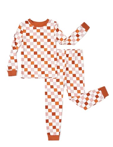 Image of PATPAT Toddler & Kids Pajama Sets with Bamboo Viscose, Snug Fit Pjs for Girls, All-Season Comfort Sleepwear, Ages 2-12 Years