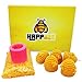 Produktbild HappBee® Set Bienenwachskerzen gießen komplett mit Silikonform, Dochten 200 g reinem natürlichen Marken Bienenwachs 5 selbstgemachte Kerzen basteln auch als tolles Geschenk