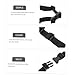 Kisangel Quick Release Harness Thicker Wider Chest Straps Accordion Fastening Belt for Backpack Instrument Chest Belt