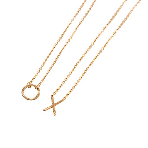 Fettero Initial X O Choker Necklace Set 