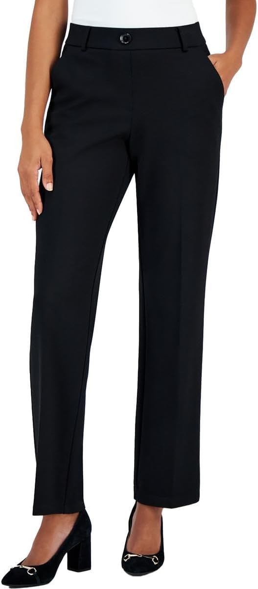 Kasper Women's Pull on Faux Fly Trouser