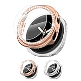 [Facile à installer] : la coque de protection à strass à paillettes et le protecteur d'écran sont faciles à installer et à enlever sans retirer le bracelet de votre Galaxy Watch. C'est un cadeau parfait pour votre femme et votre fille pour la Saint-Valentin, la fête des enfants et un anniversaire.