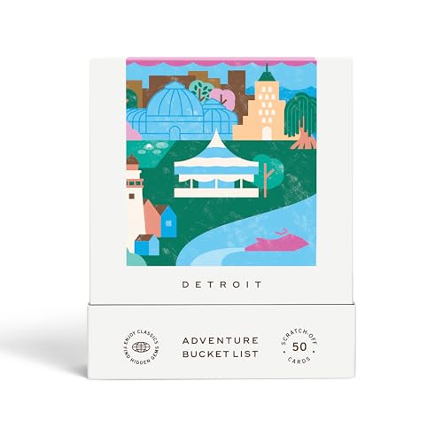 Image of Detroit Adventure Bucket List: 50 Scratch-Off Cards for Outdoor Activities, Tourist Attractions, and Road Trips - Perfect Travel Gift and Guide for Exploring Michigan