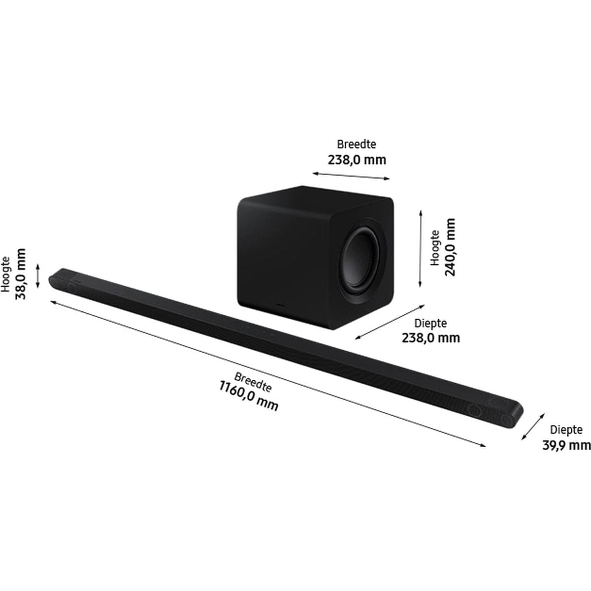Samsung HW-S800D/EN altoparlante soundbar Nero 3.1.2 canali