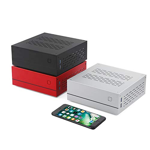 Goodisory A01 Aluminum Mini-ITX HTPC Desktop Computer Chassis (Black Aluminum)