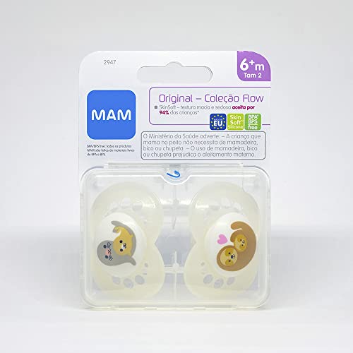 Chupeta MAM Original 6+ Meses - Embalagem Dupla - Neutra