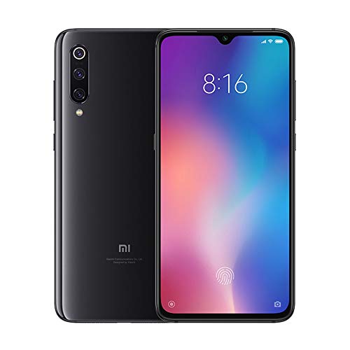 샤오미 Mi 9 스마트폰, 6GB RAM, 128GB ROM, 6.39인치 AMOLED 도트 드롭 풀스크린, 48MP 117° 광각 매크로 트리플 카메라(12+48+16) (블랙)