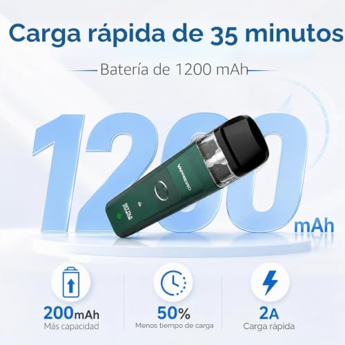 Miniatura 5 de Vaporesso Xros Pro 2ml 0,4 Pod 1200 Mah Sin Nicotina Black