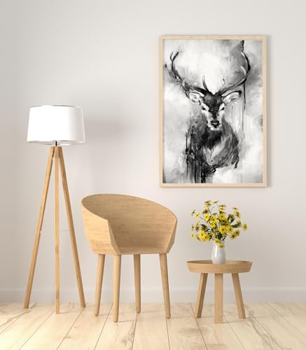 Décoration murale maison moderne avec affiche stag deep grand format - 3