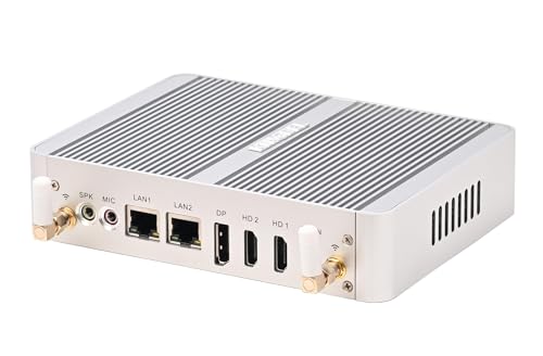 Image of KINGDEL Fanless Mini PC 4-Core 12th Gen N100(up to 3.4GHz) 16GB DDR4 RAM, 128GB SSD Mini Desktop Computer with Triple Display DP HD Support 4K 2xLAN 8xUSB
