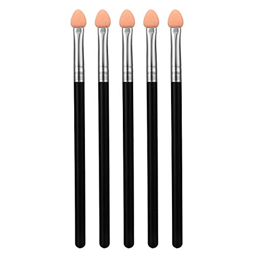Lurrose 5pcs Eyeshadow Brushes Dual Color Rubber Sponge Makeup Brushes Eyeshadow Makeup Tool Applicator for Women and Girls