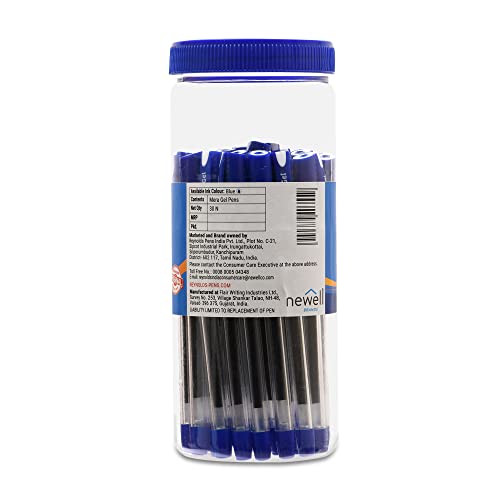 Image of Reynolds JIFFY GEL 50 PENS JAR, BLUE Gel Pen MERA GEL 30 PENS JAR, BLUE Gel Pen