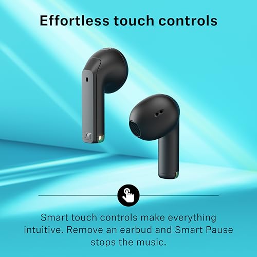 Image of Sennheiser ACCENTUM Open Wireless Earbuds, Bluetooth, 28hr Battery, Black