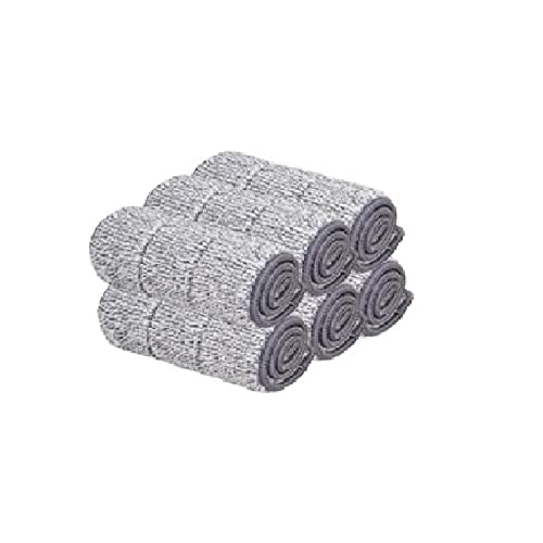 fregona Lazy Flat Mop Mop hogar de una Sola Mano Libre del Lavado fregona en seco y Mojado fregona Artefacto Herramienta de la Limpieza de la fregona mop (Color : Microfiber Cloth 6)