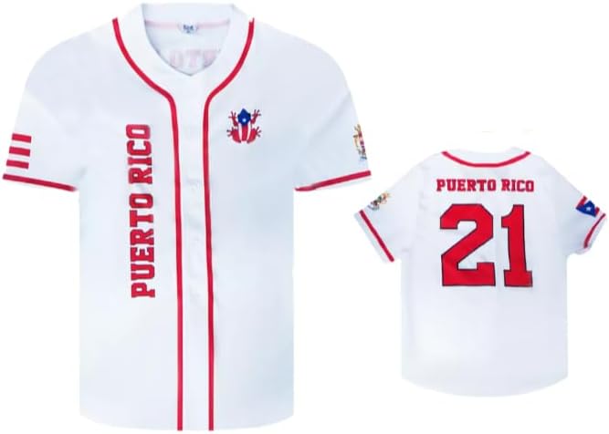 Puerto Rico Baseball Jersey World Classic Game Unisex Stitched Shirt