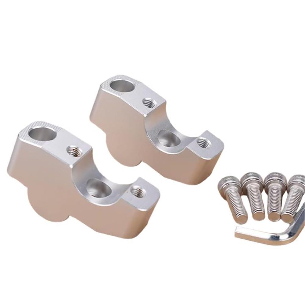 Pontet de guidon en alu argent pour SYM HUSKY ADV300 | Finition haut de gamme et robuste