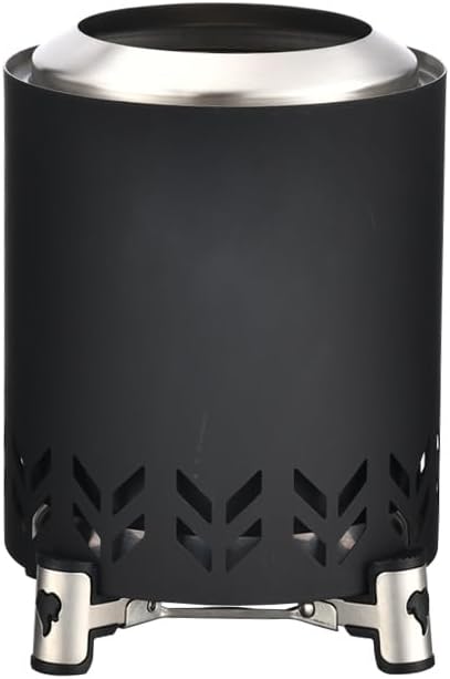 Portable Smokeless Fire Pit – Compact Stainless Steel Outdoor Fire Pit with Foldable Stand, High-Efficiency Secondary Burn, Low Smoke Design for Camping, Backyard, Patio, RV Travel & Bonfire Nights