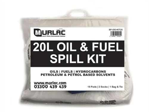 20L Oil & Fuel Spill Kit - UK Manufactured - Oil & Fuel & Hydrocarbons
