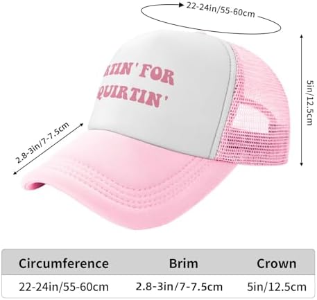 Hurtin' for A Squirting Funny Trucker Hats for Women Hot Pink Adult Humor Dirty Joke Gag Baseball Caps for Girls Women Men Hat — view 3