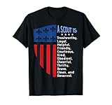 Scouting Law, US America Flag Scouting Law Gift T-Shirt
